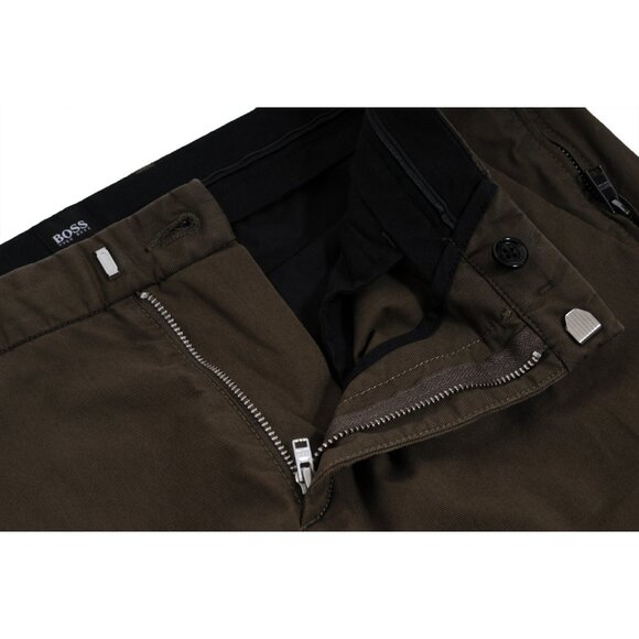 Hugo Boss Mens Chino Trousers Size US 34 IT 50 Olive Green Travel Pants - Picture 8 of 13